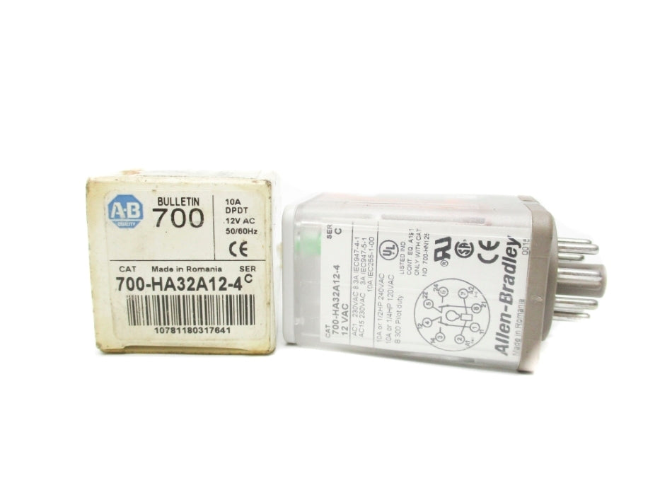 ALLEN BRADLEY 700-HA32A12-4 SER. C 12V (WH) NSMP