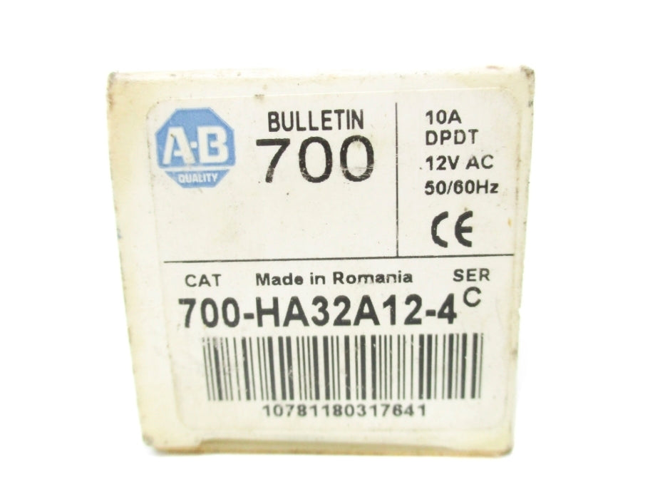 ALLEN BRADLEY 700-HA32A12-4 SER. C 12V (WH) NSMP