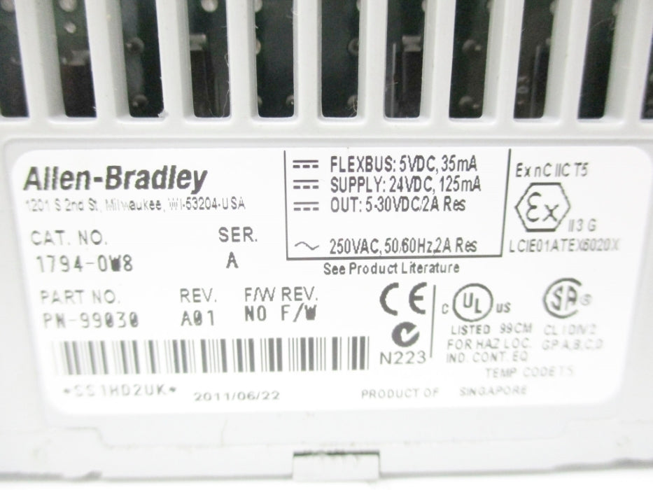 ALLEN BRADLEY 1794-OW8 SER. A (AS PICTURED) UNMP