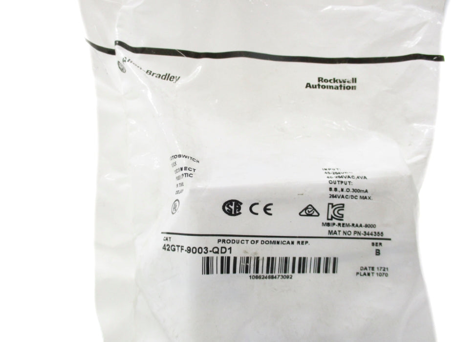 INDUSTRIAL SPARE PART 42GTF-9003-QD1 SER. B NSMP