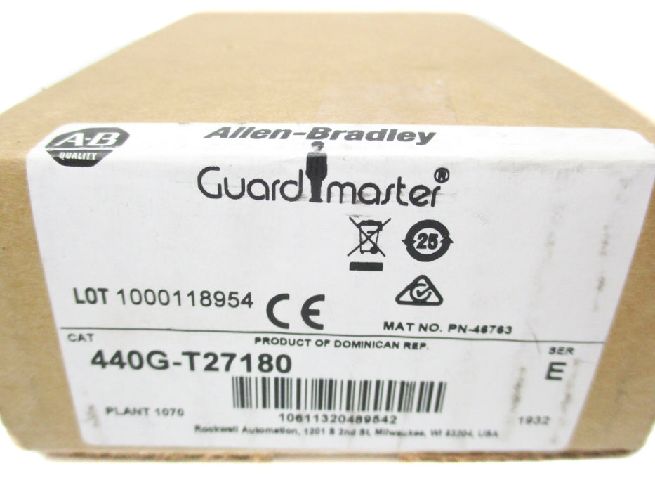 ALLEN BRADLEY 440G-T27180 SER. E (BR/WH) NSMP