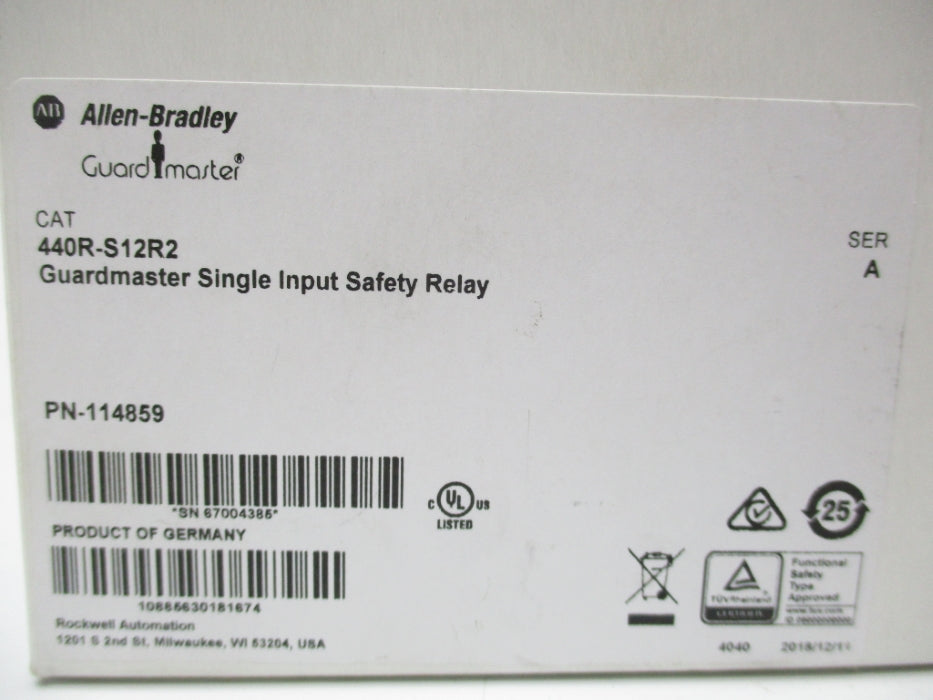 INDUSTRIAL SPARE PART 440R-S12R2 SER. A F/W 2.02 24VDC (WH) NSMP