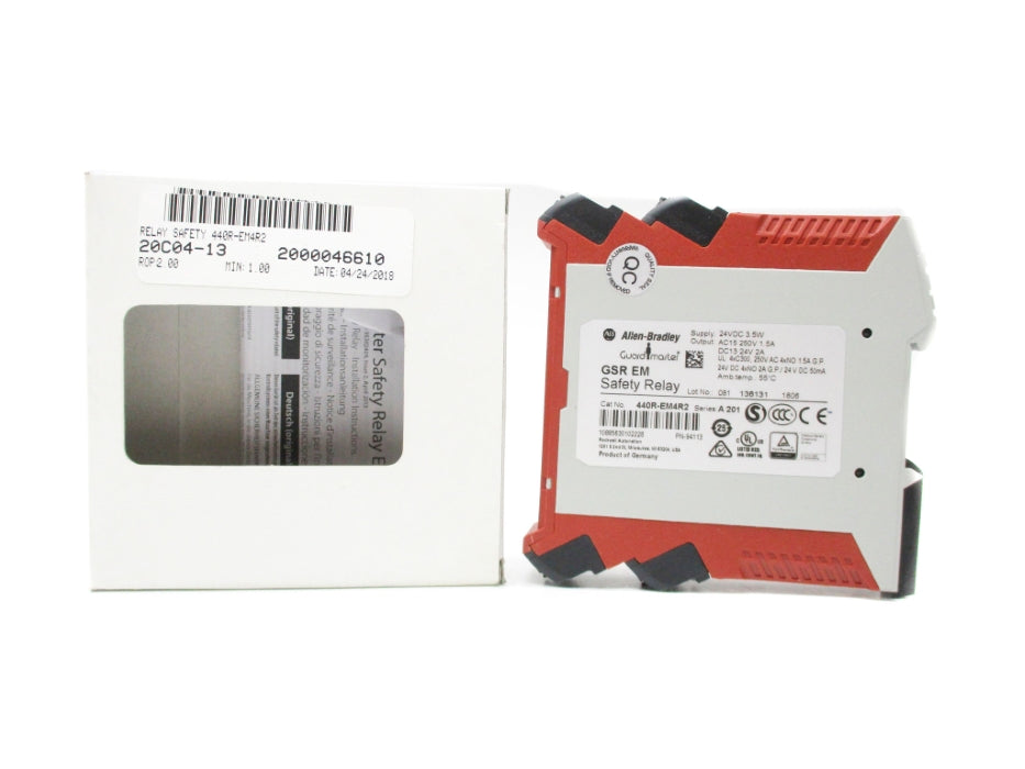 ALLEN BRADLEY 440R-EM4R2 SER. A201 24VDC 2A (WH) NSMP