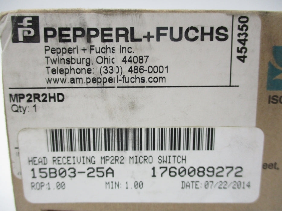 PEPPERL+FUCHS MP2R2HD NSMP