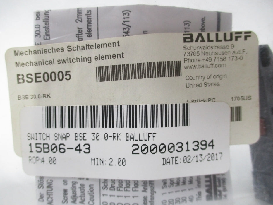 BALLUFF BSE0005 NSMP