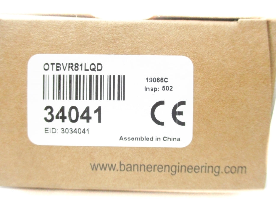 BANNER ENGINEERING OTBVR81LQD 34041 NSMP
