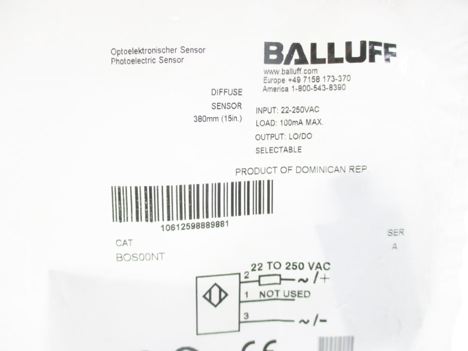 BALLUFF BOS00NT NSMP