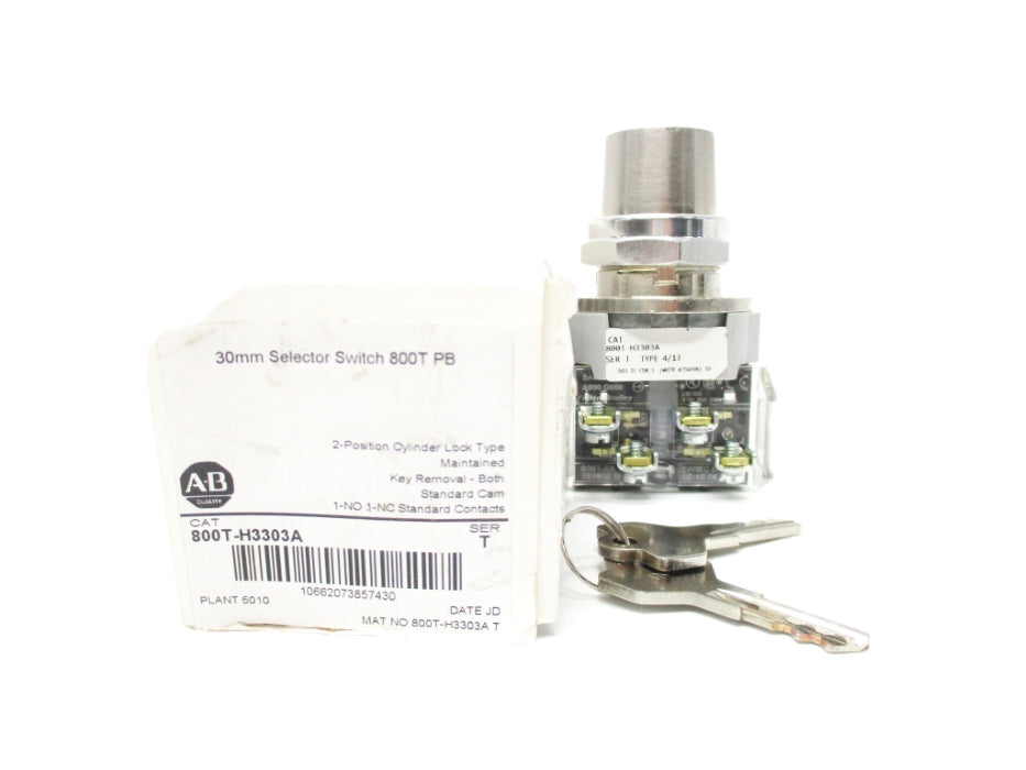 ALLEN BRADLEY 800T-H3303A SER. T (WH) NSMP