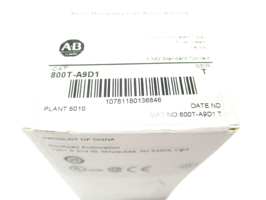 INDUSTRIAL SPARE PART 800T-A9D1 SER. T (WH) NSFS