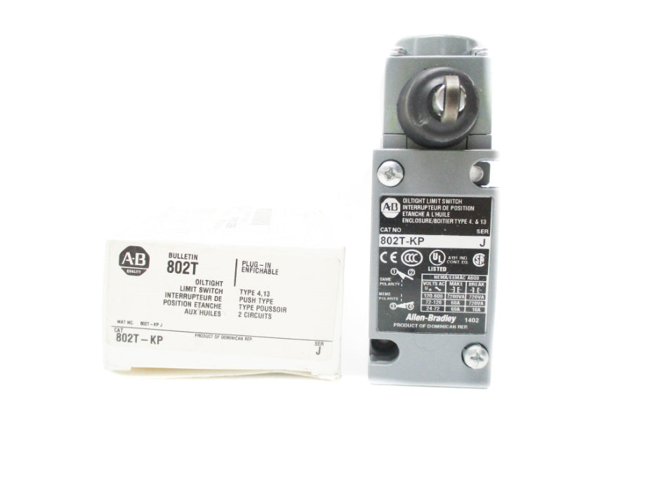 ALLEN BRADLEY 802T-KP SER. J 120-600VAC 60A (WH) NSMP