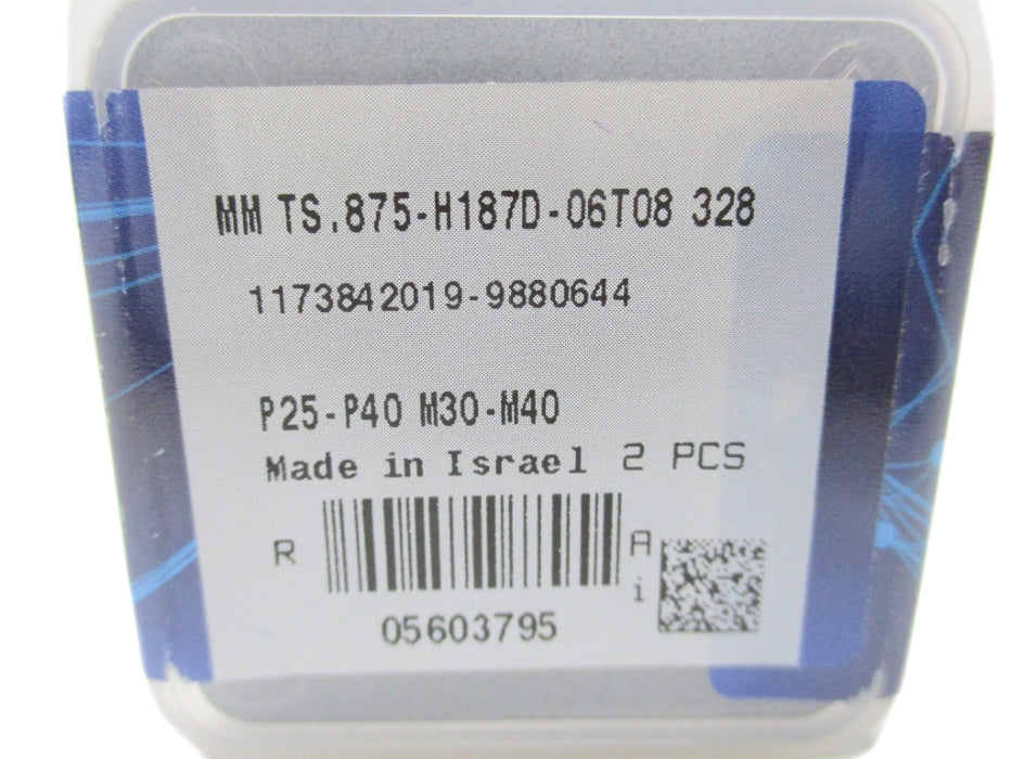 ISCAR MMTS.875-H187D-06T08 (PKG OF 2) NSMP