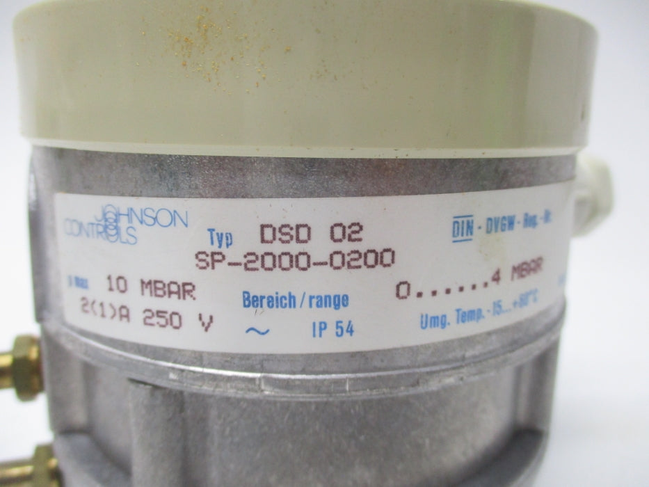 JOHNSON CONTROLS DSD02 SP-2000-0200 250V NSNP