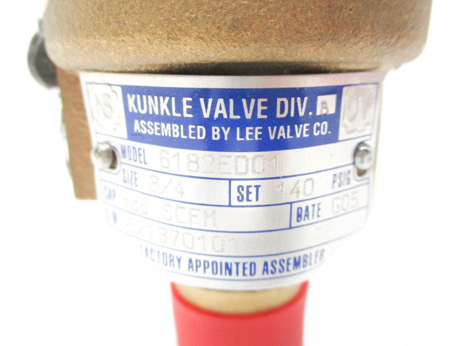 KUNKLE VALVE 6182ED01 3/4" 140PSI NSNP