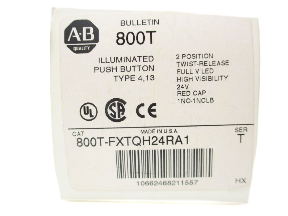 ALLEN BRADLEY 800T-FXTQH24RA1 SER. T (WH) NSMP
