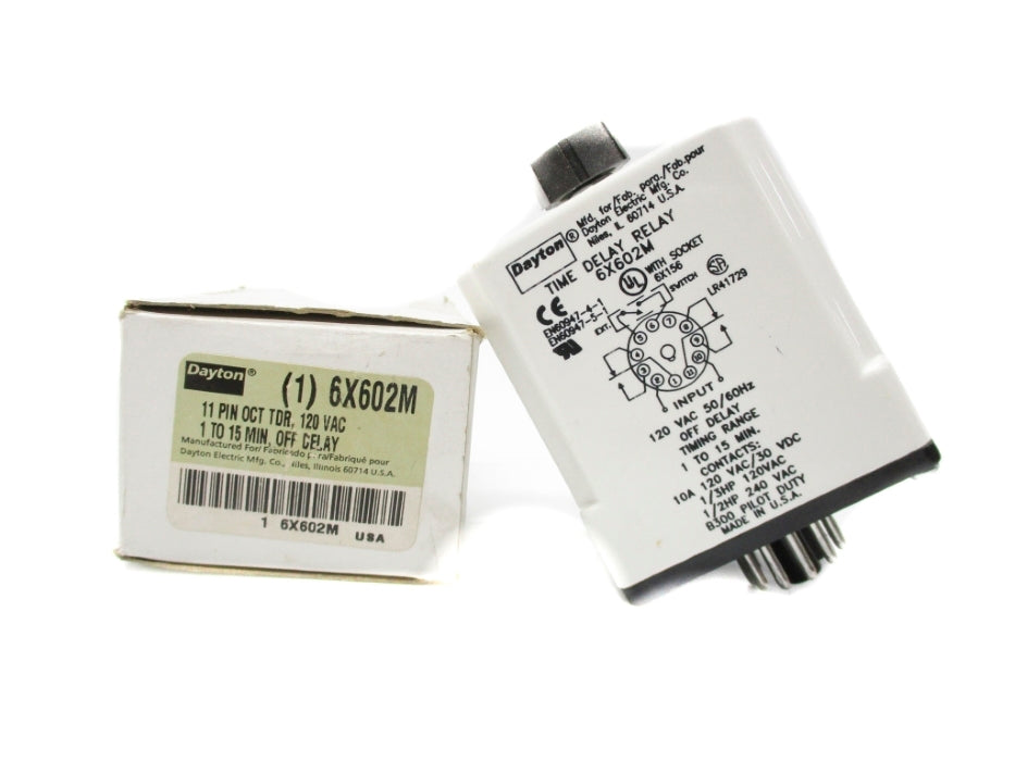 DAYTON 6X602M 120VAC 1-15MIN NSMP