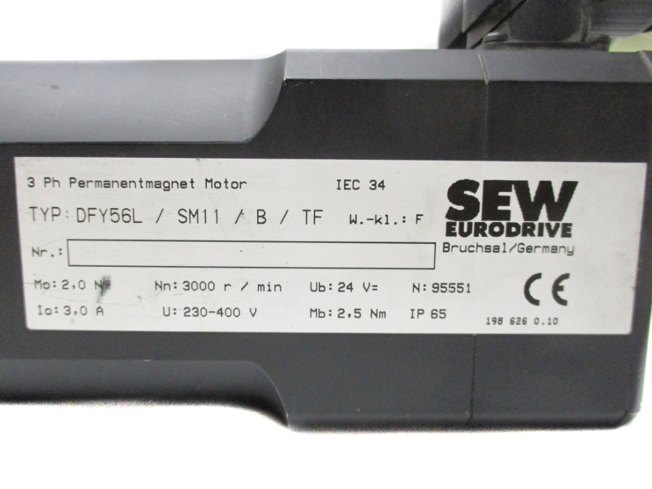 SEW EURODRIVE DFY56L/SM11/B/TF NSNP