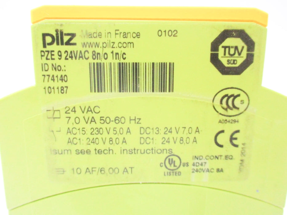 PILZ PZE924VAC8N/O1N/C 24VAC UNMP