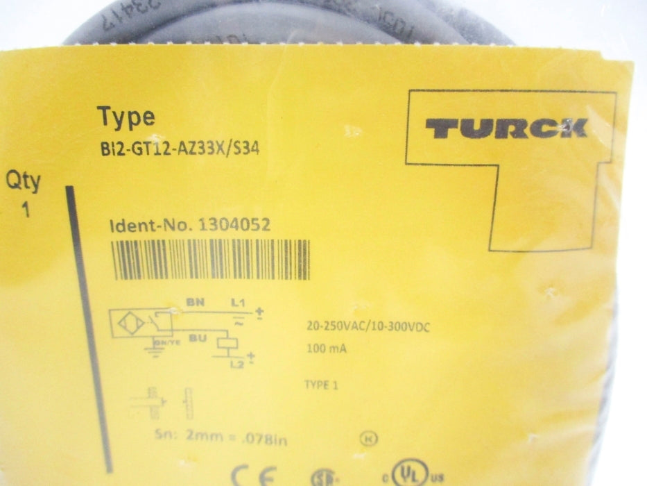 TURCK BI2-GT12-AZ33X/S34 NSMP