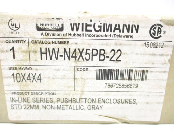 HUBBELL HW-N4X5PB-22 NSMP
