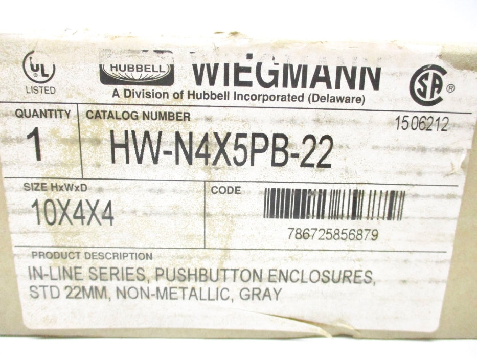 HUBBELL HW-N4X5PB-22 NSMP