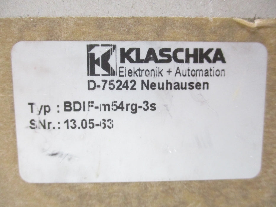 KLASCHKA BDIF-M54RG-3S NSMP