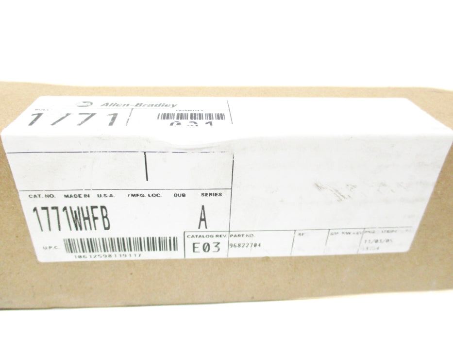ALLEN BRADLEY 1771WHFB SER. A NSMP