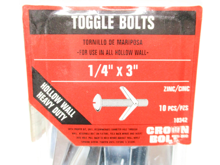 CROWN BOLT 10342 (PKG OF 10) NSMP