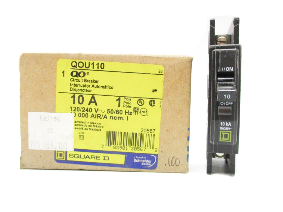 SQUARE D QOU110 120/240V 10A NSMP