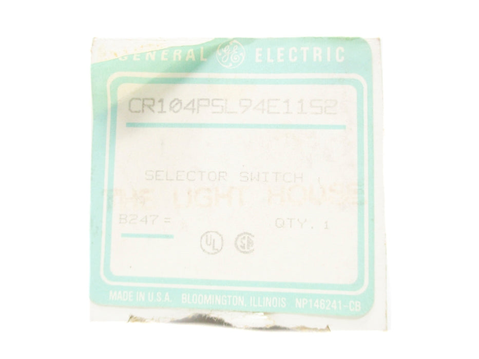 GENERAL ELECTRIC CR104PSL94E11S2 NSMP