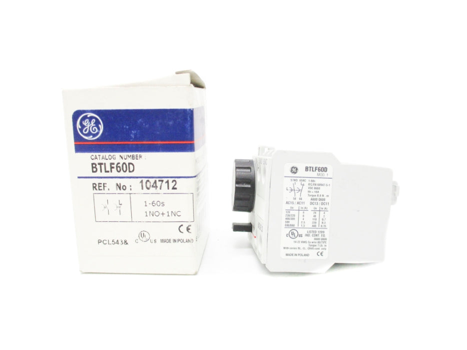 GENERAL ELECTRIC BTLF60D 1-60SEC NSMP