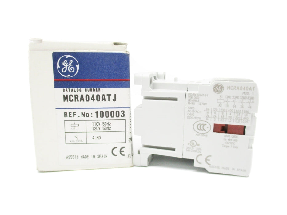 GENERAL ELECTRIC MCRA040ATJ 110/120V 16A NSMP