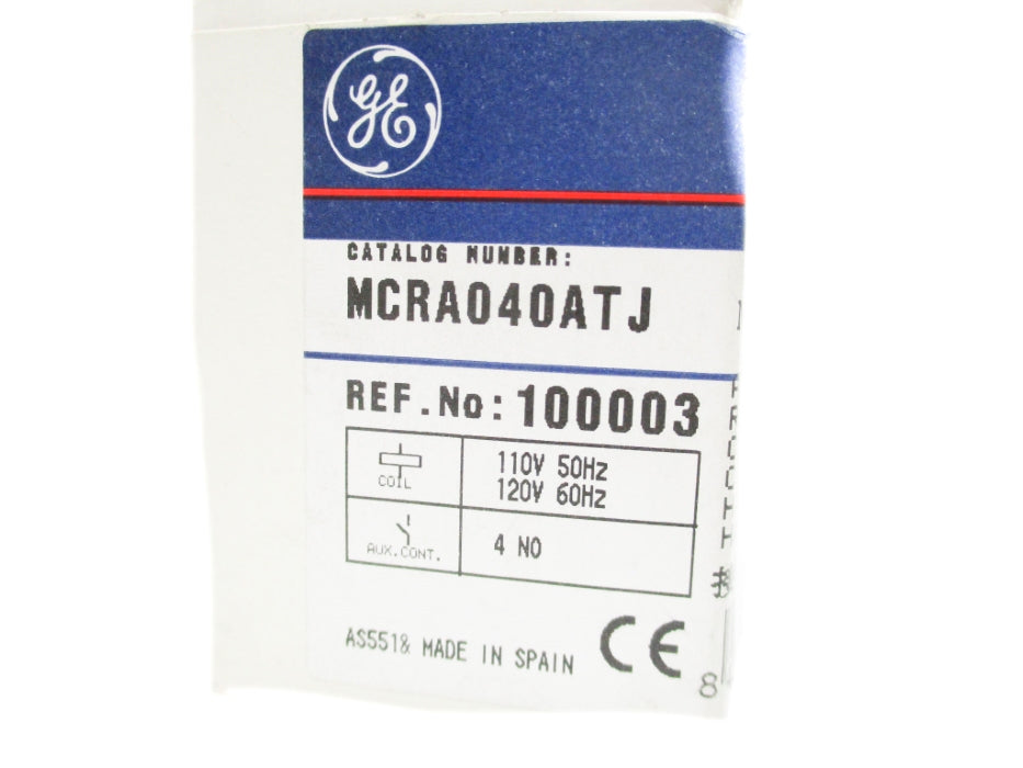 GENERAL ELECTRIC MCRA040ATJ 110/120V 16A NSMP