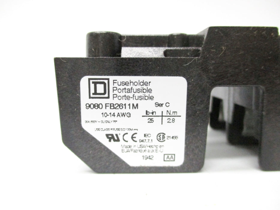 SQUARE D 9080FB2611M SER. C 600VAC 30A NSNP