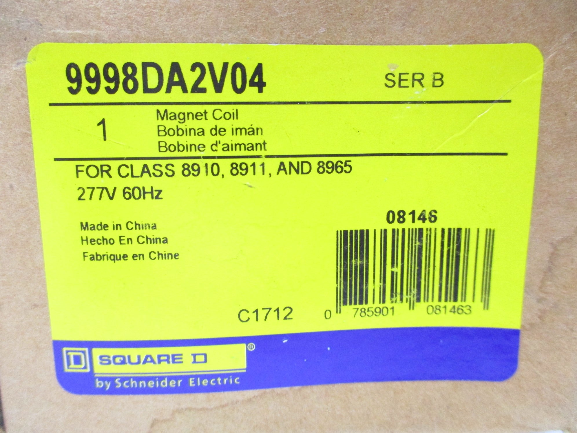SQUARE D 9998DA2V04 SER. B NSMP