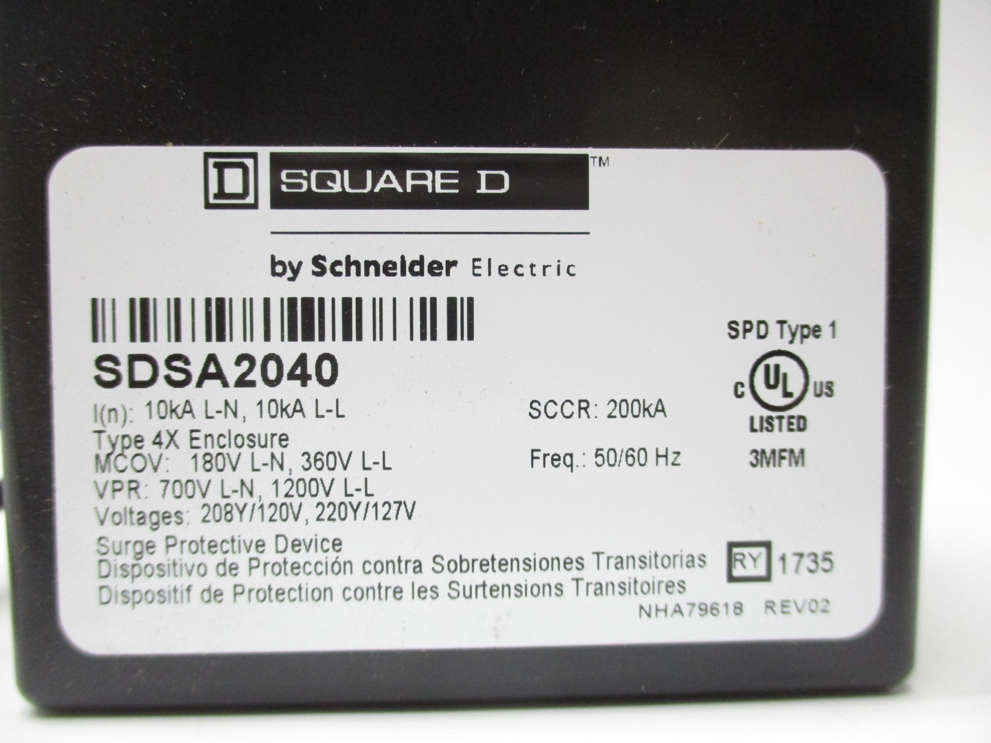 SQUARE D SDSA2040 127V NSNP