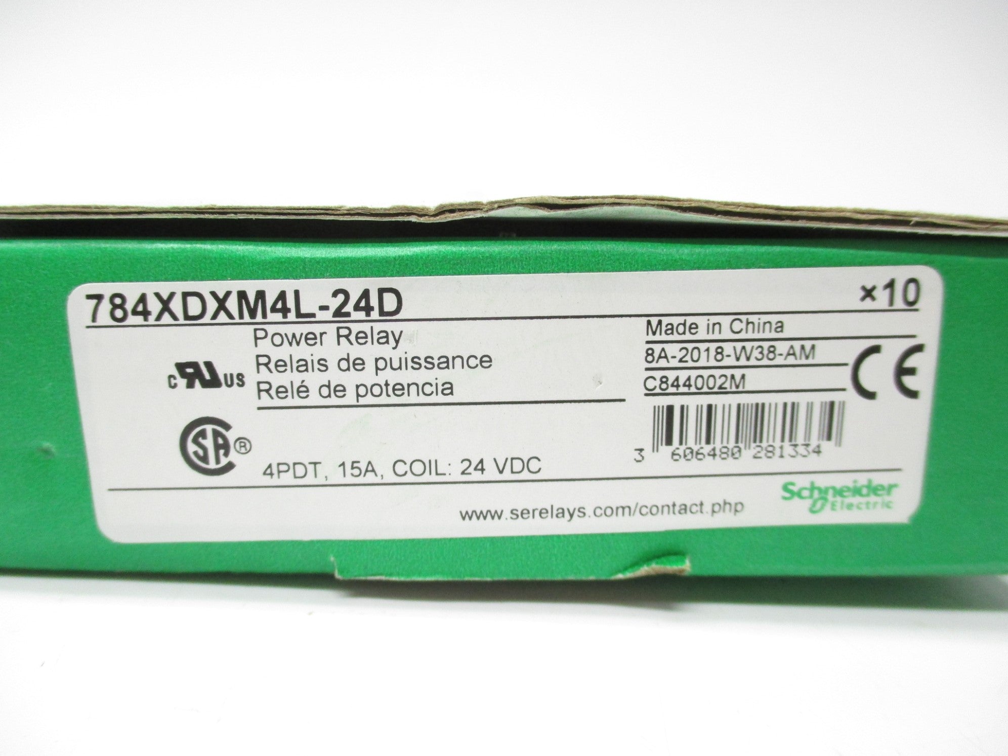 SCHNEIDER ELECTRIC 784XDXM4L-24D 24VDC (PKG OF 10) NSMP