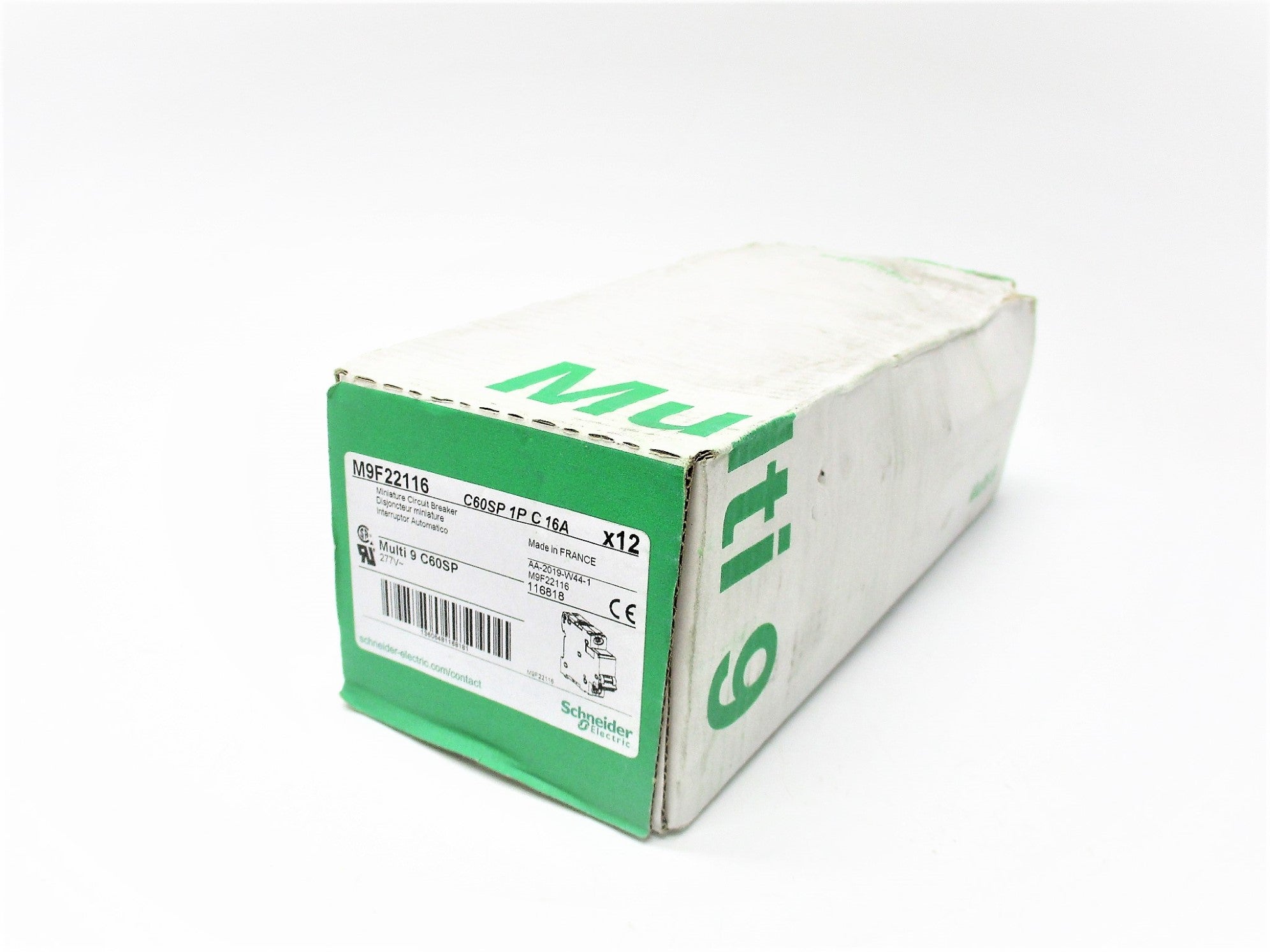 SCHNEIDER ELECTRIC M9F22116 277V 16A (PKG OF 12) NSFS