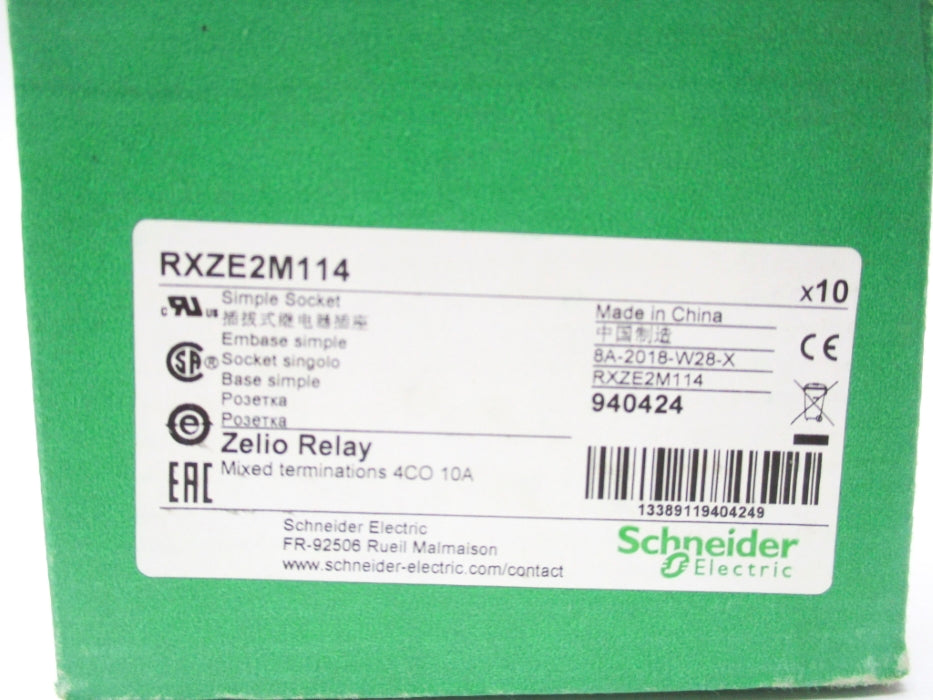 SCHNEIDER ELECTRIC RXZE2M114 (PKG OF 10) NSMP