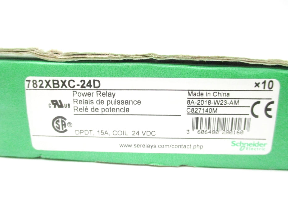 SCHNEIDER ELECTRIC 782XBXC-24D 15A 24VDC (PKG OF 10) NSMP