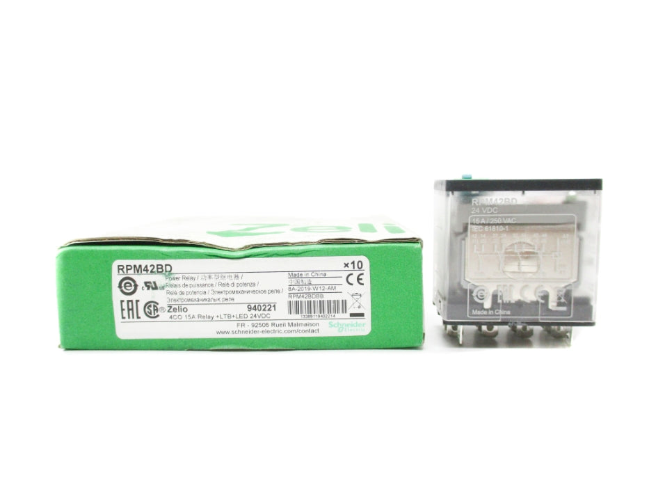 SCHNEIDER ELECTRIC RPM42BD 15A 24VDC (PKG OF 10) NSMP