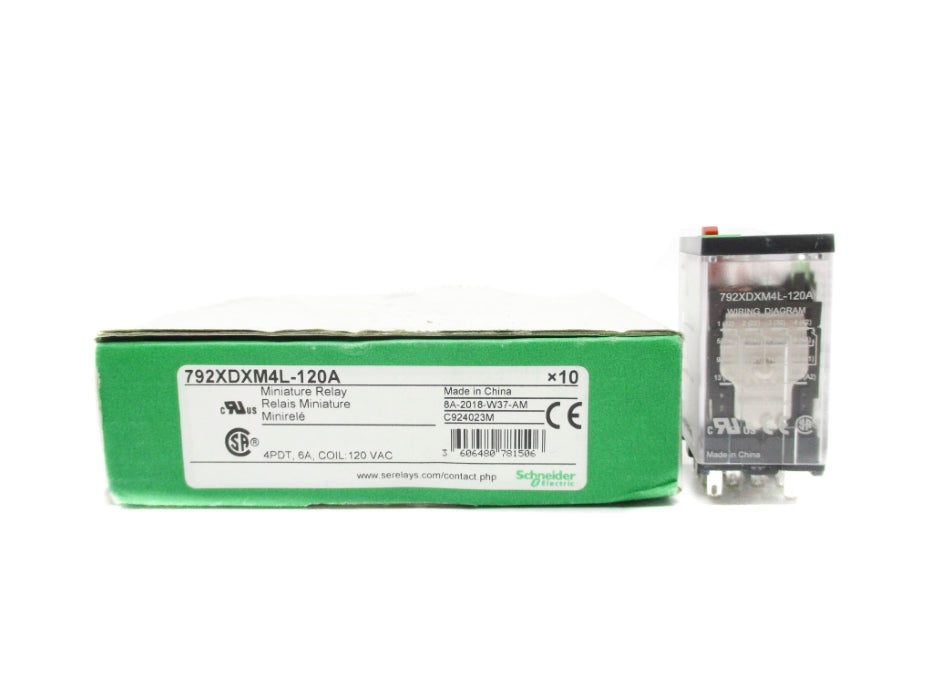 SCHNEIDER ELECTRIC 792XDXM4L-120A 120VAC (PKG OF 10) NSMP