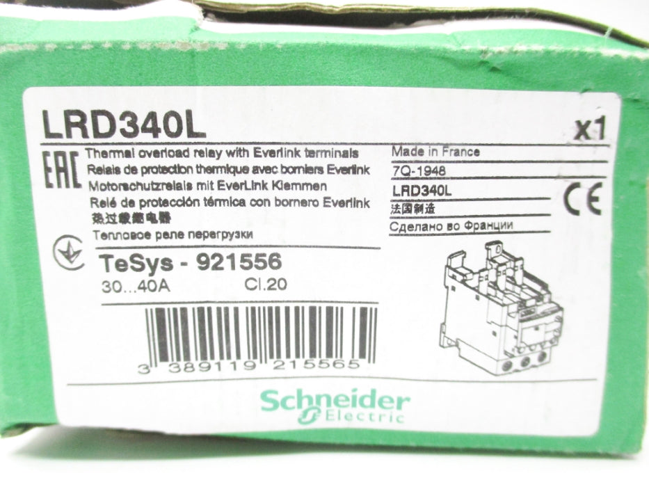 SCHNEIDER ELECTRIC LRD340L 30-40A NSMP