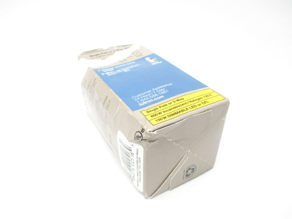 LUTRON TGCL-153PR-WH NSFS
