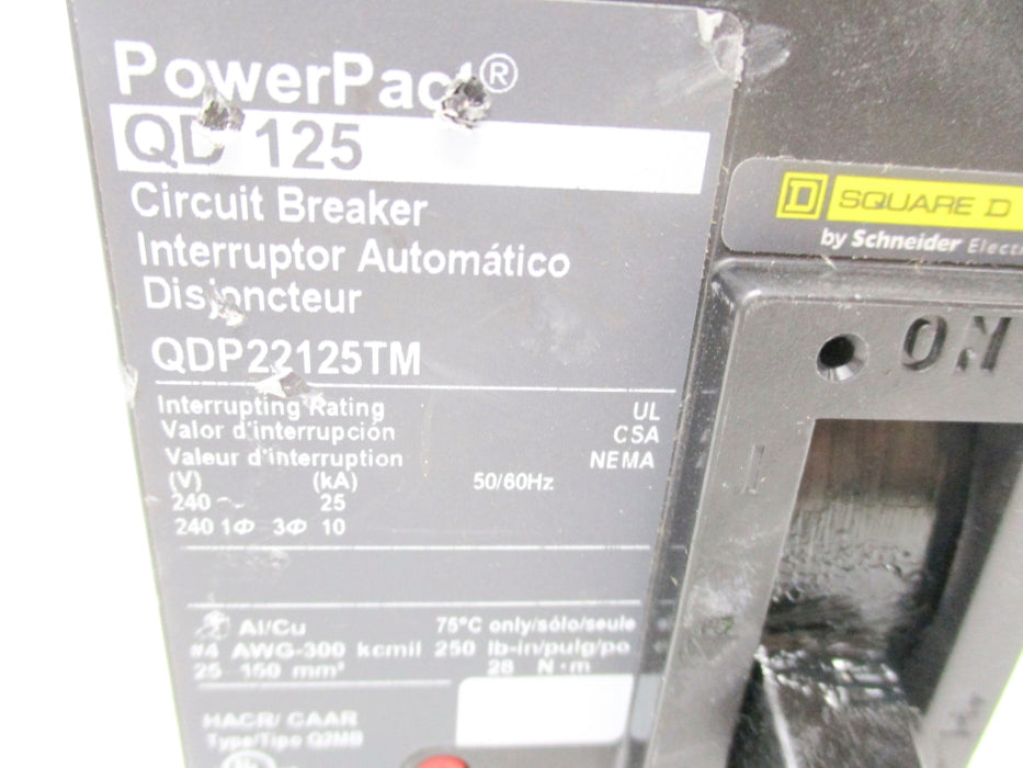 SQUARE D QDP22125TM 240V 125A NSNP