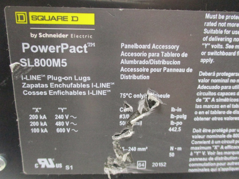 SQUARE D SL800M5 600V (AS PICTURED) NSNP