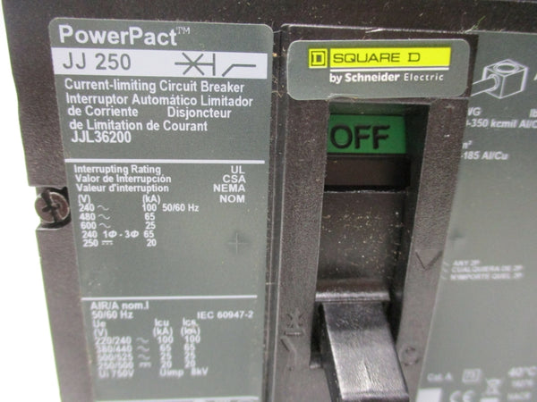 SQUARE D JJL36200 600V 250A NSNP