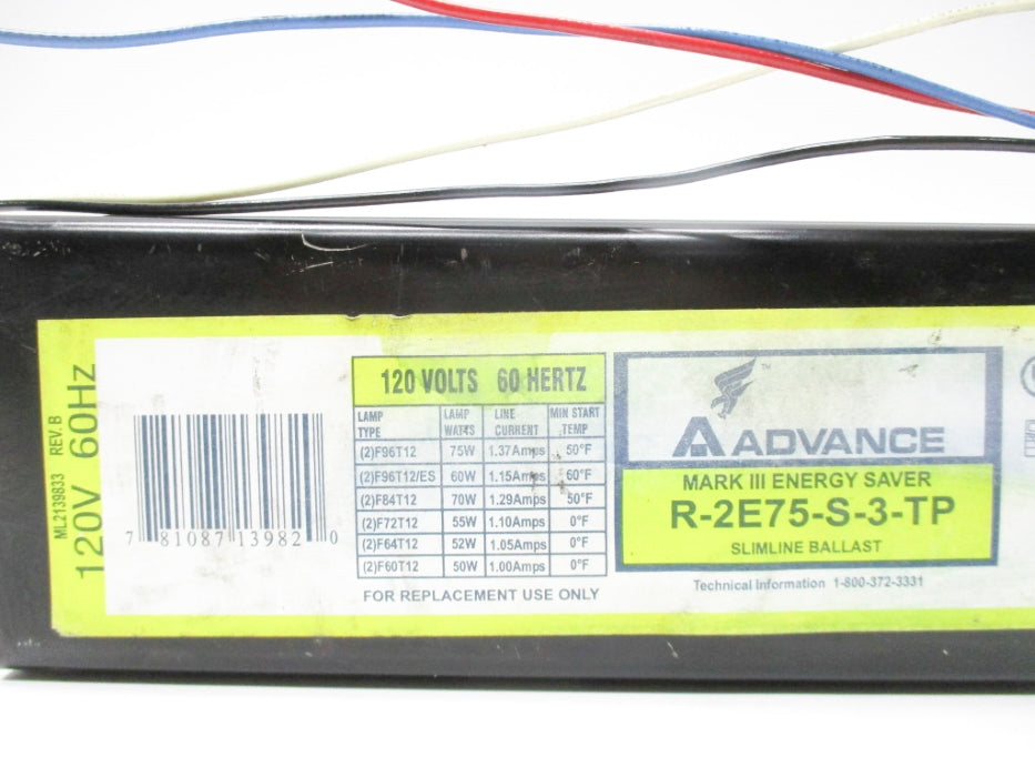 ADVANCE R-2E75-S-3-TP UNMP