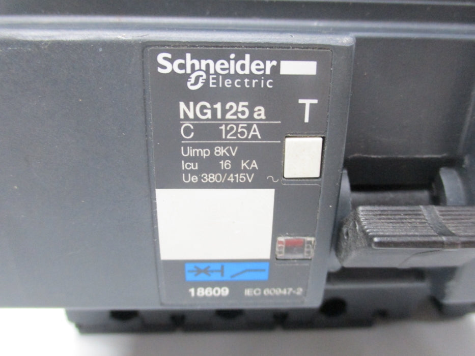 SCHNEIDER ELECTRIC NG125A 415V 125A (AS PICTURED) UNMP