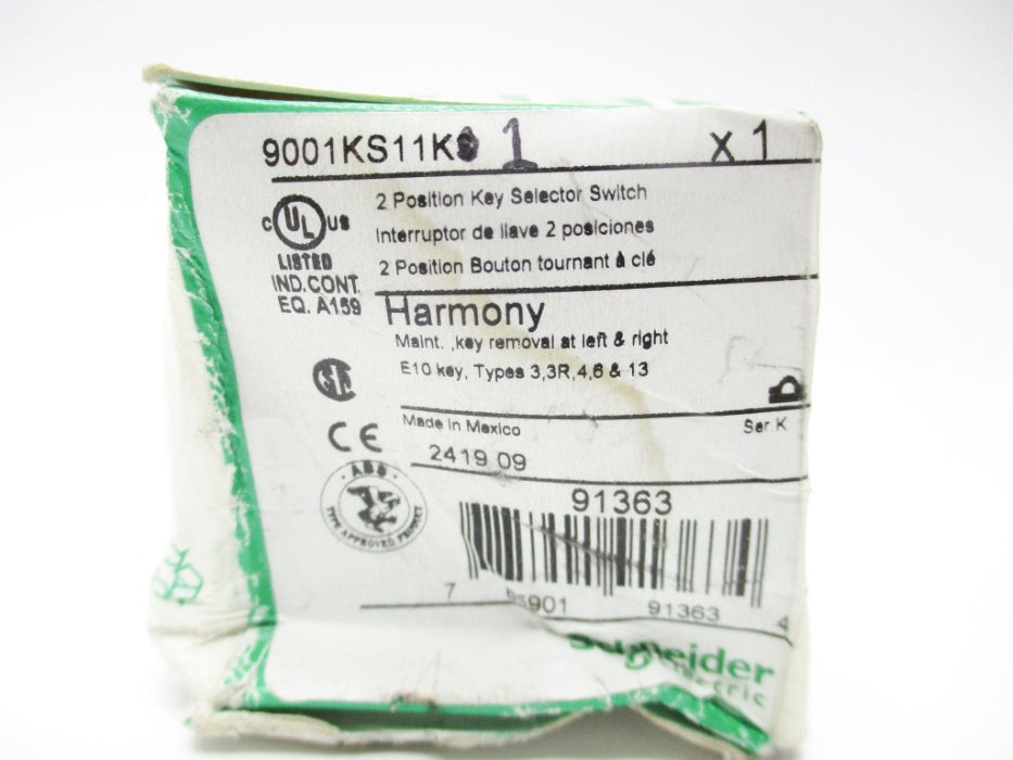 SCHNEIDER ELECTRIC 9001KS11K1 SER. K (AS PICTURED) NSMP