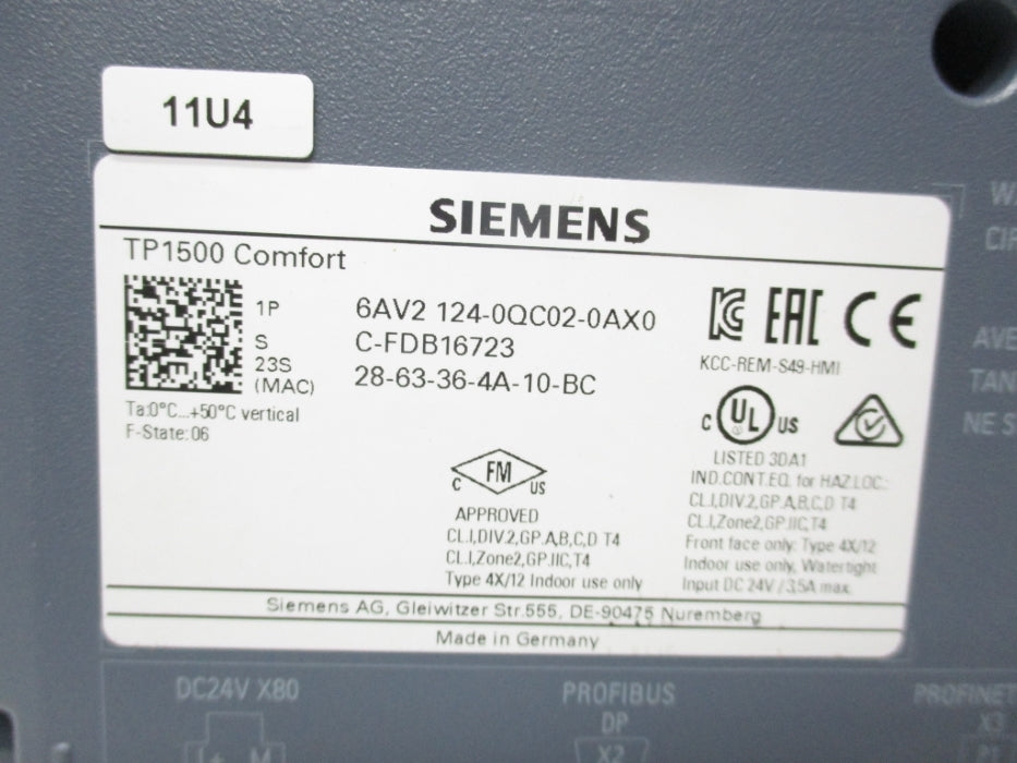 SIEMENS 6AV2124-0QC02-0AX0 NSNP
